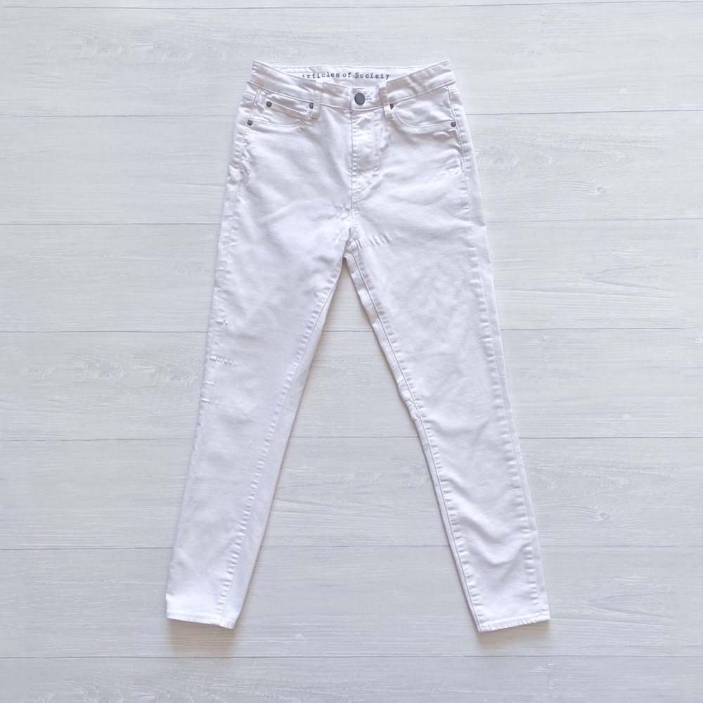 Articles Of Society White Denim Pants